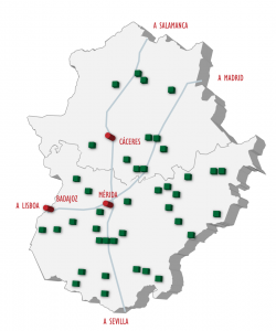 Polígonos Industriales en Extremadura